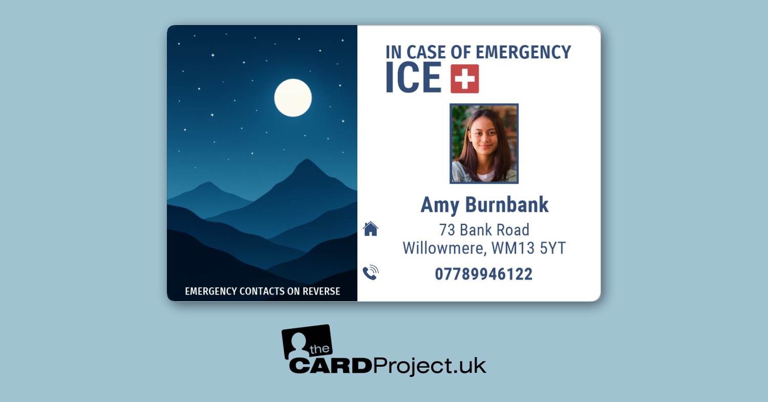 Night Sky ICE Photo ID Card (FRONT)